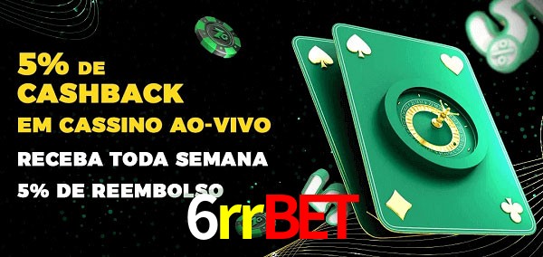 Promoções do cassino ao Vivo 6rrbet